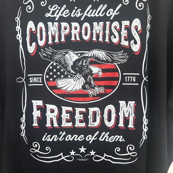 Black Freedom Graphic Tee - Picture 1 of 4